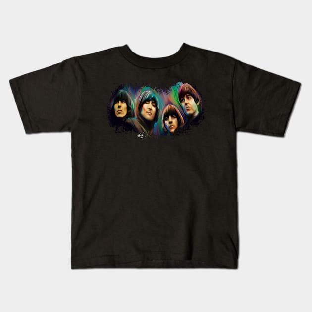 Rubber Soul Kids T-Shirt by Chris Hoffman Art